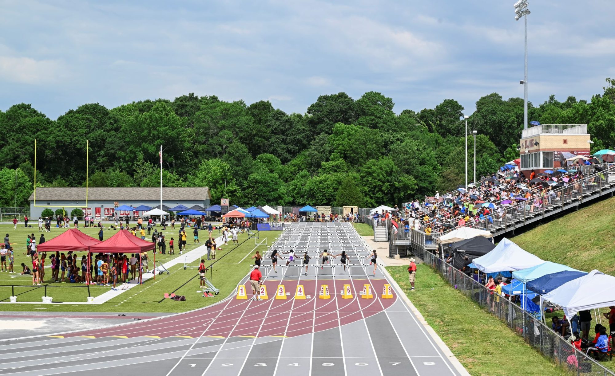 Jay M. Robinson Mondo Track & Field Facility in Concord, NC Photo credit Explore Cabarrus