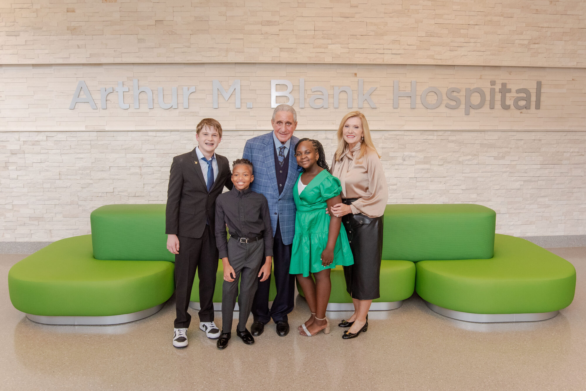 Arthur M Blank Hospital Ribbon Cutting with Kids