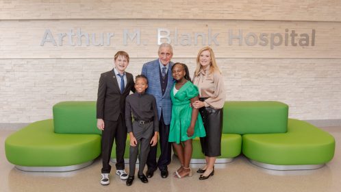 Arthur M Blank Hospital Ribbon Cutting with Kids