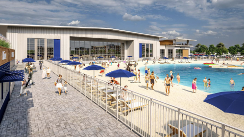 Lagoon and facility rendering Photo Credit Porter Development
