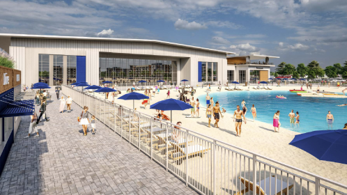 Lagoon and facility rendering Photo Credit Porter Development